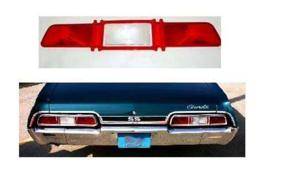 67 Chevy Impala tail Lamp lens (ea)